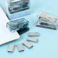 thumbnail image 4 of Transparent Mini Stapler Set Office Simple Stapler Student Stationery Data Collation Stapler Easter Crafts, 4 of 4