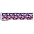 thumbnail image 3 of Ambesonne Ethnic Fabric by the Yard Upholstery, Elephants Geometric Motifs, 3 Yards, Dark Pink Navy Blue, 3 of 5