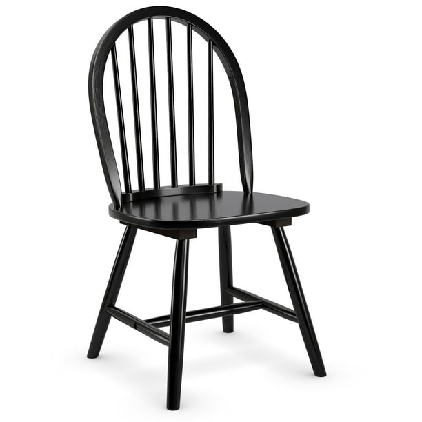Costway Set of 4 Vintage Windsor Dining Side Chair Wood