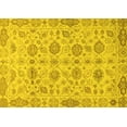 thumbnail image 1 of Ahgly Company Machine Washable Indoor Rectangle Abstract Yellow Modern Area Rugs, 2' x 3', 1 of 4