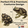 thumbnail image 3 of Realistic Giant Green Witch Toad Halloween Prop 10” Latex Frog Statue for Haunted Indoor Outdoor Decor Creepy Garden Ornament Shelf Accent Gag Gift Spooky Decoration, 3 of 7