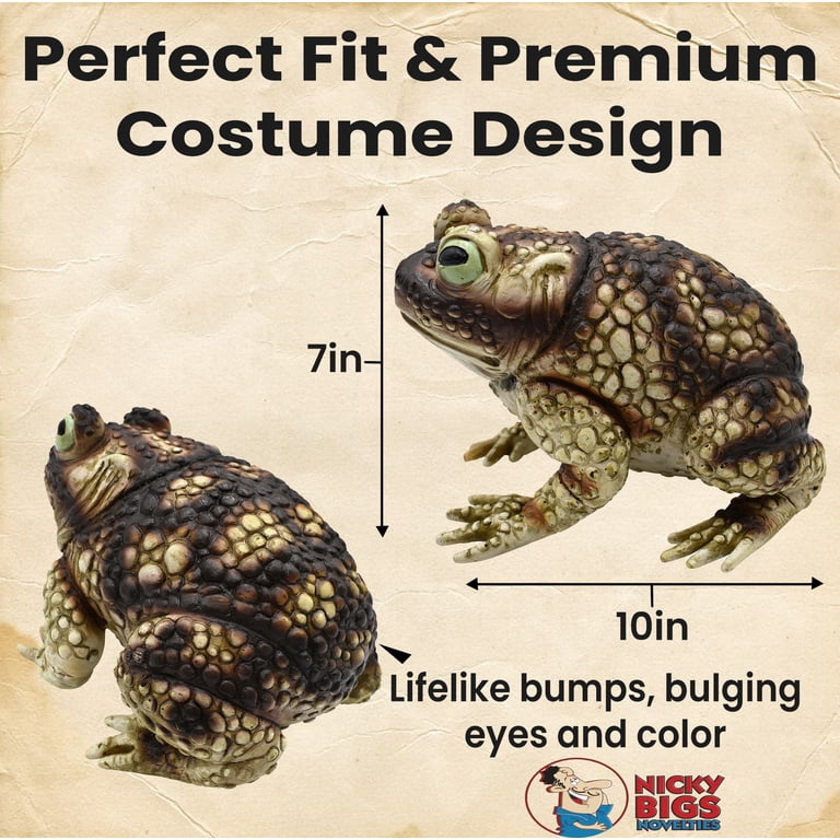Nicky Bigs Novelties Realistic Giant Latex Frog/Toad Prop, Multi