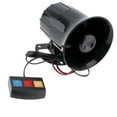 thumbnail image 2 of Bocina de alarma para coche de 12 V, sonido fuerte, resistente al agua y al polvo, 3 tonos, voz fuerte para motocicleta, 2 of 14