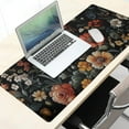 thumbnail image 7 of Floral Mouse Mat Vintage Aesthetic Flower Plant Black Extended Mouse Pad Large Gaming Mousepad Wildflower Mousepad Laptop Computer Keyboard Mat Cute Desk Mat for Desktop Office Supplies 35.4"x15.7", 7 of 7