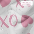 thumbnail image 4 of Funny Valentines Day Shower Curtain for Bathroom Decor - XOXO Romantic Waterproof Fabric Bathroom Curtain Set with 12 Hooks for Bathtubs, Washable - 72" x 72", Pink, 4 of 6