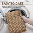 thumbnail image 3 of SHIBA-Runner Rug 3x18 Ft Washable Runners for Hallways Extra Long Woven Non Slip Entryway Runner Braided Kitchen Runner Indoor Outdoor Carpet Runners for Hotels, Officel, Stair, Orange/Tan/Brown, 3 of 4