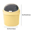 thumbnail image 3 of Naittoop Desktop Trash Can Cute Clutter Bins Student Dormitory Household Trash Can With Lid Living Room Waste Kitchen Bathroom, 3 of 7