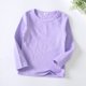 thumbnail image 2 of BYHONG Niños Niñas Camisetas Manga Corta Niños Verano Camisetas Sobredimensionadas Casual Cuello Redondo Camisetas Básicas Niña Camisetas Light Purple 140（US size）, 2 of 3