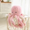 thumbnail image 4 of Muñeco de peluche con forma de pulpo, juguete suave, animal marino, regalo de cumpleaños para niños y niñas (rosa, 24 pulgadas) JM, 4 of 4