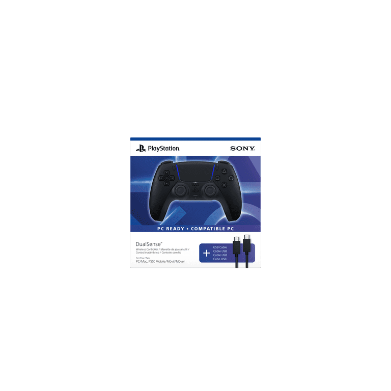 DualSense Wireless Controller – Midnight Black + USB Cable, PC