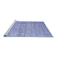 thumbnail image 2 of Ahgly Company Machine Washable Indoor Round Abstract Blue Contemporary Area Rugs, 5' Round, 2 of 4