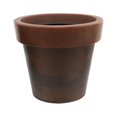 thumbnail image 1 of Ecobo Maceta Ecológica Redonda de 32,0 cm para Uso Interior y Exterior, Duradera, Versátil y Ligera, Diseñada por Artesanos Brasileños, Diseño Contemporáneo para Todo Tipo de Climas - Marrón, 1 of 2