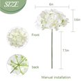 thumbnail image 3 of Flores artificiales de hortensia Auihiay, 104 unidades, para decoración de bodas, 3 of 7