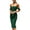 Dark Green, variant on PRETTYGARDEN Women's Summer Off The Shoulder Dresses Sleeveless Ruched Fitted Cocktail Party Club Midi Bodycon Dress