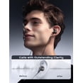 thumbnail image 3 of Auriculares Bluetooth, aptX-HD inalámbricos 5.0 auriculares Bluetooth CVC 8.0 micrófono con cancelación de ruido, auriculares intrauditivos con banda magnética para el cuello, 30 horas de reproducción, 3 of 5