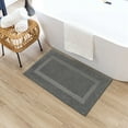 thumbnail image 4 of Mohawk Prestige Bath Mat Soft Absorbent Quick Dry Machine Washable Non-Slip Bathroom Mat, Pewter, 20" x 34", 4 of 8