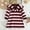 Wine, variant on HOMADLES Little Girls Long Sleeved Dresses Lapel Stripe Stretch Soft Clothing for Girls Dress Black 6-7T