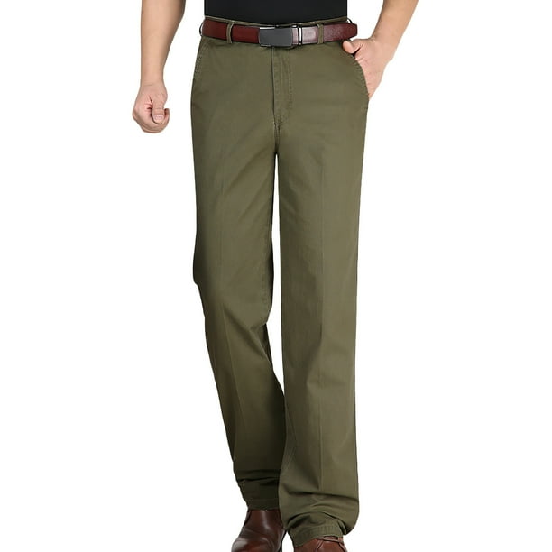 Pantalones largos de moda para hombre, casuales, de color puro, para exteriores, con cremallera y bolsillo, pantalones deportivos de algodón para hombre.