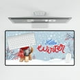 thumbnail image 4 of Hello Winter Labrador Retriever Smiling in Red Scarf Hat Welcome Christmas Desk Mat Full Keyboard Mouse Pad Lab Dog Lover Gifts Large Mousepad - 00017, 4 of 5