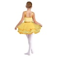 thumbnail image 2 of Hansber Robe Tutu de Danse pour Filles Enfants Paillettes Jazz Fête Danse Costume de Performance Or 14, 2 of 7