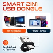 Delton LP21 2.4GHz Wireless Presenter Remote, Computer Presentation Clicker with Hyperlink & Volume Remote Control, Laser Pointers for Presentations for PowerPoint slide/Google Slide/PPT