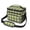 Yellow and Black, variant on Yellow and Black Checkered Pattern Insulated Lunch Box for Women Men, Medium Leakproof Cooler Bag with Adjustable Strap, 10"x6.7"x8"