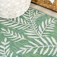 thumbnail image 4 of JONATHAN Y SANTA MONICA 5' Square Area Rug, Nevis Palm Frond - Cream/Green, SMB119G-5SQ, 4 of 8