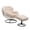 Beige, variant on Velvet Swivel Accent Chair with Ottoman, Chaise Lounger Armchair TV Chair Lazy Sofa with Footstool & Metal Legs, Upholstered Lounge Sofa Chair for Living Room, 360 Degree Swiveling, Beige