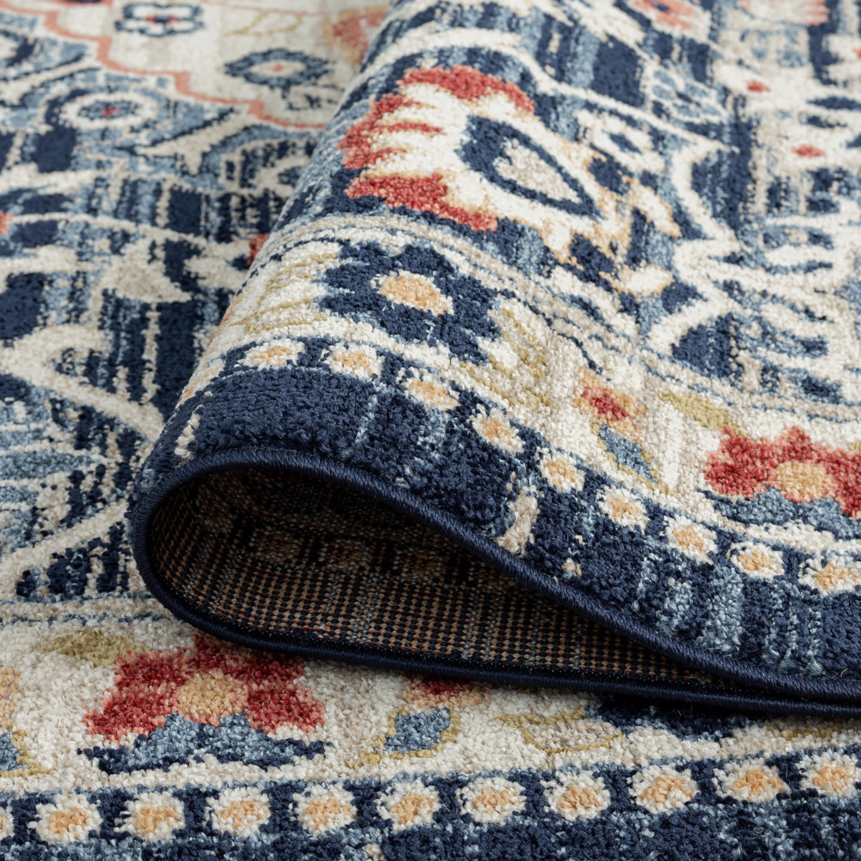 8x10 Modern Navy Large Area Rugs for Living Room | Bedroom Rug | Dining Room Rug | Indoor Entry or Entryway Rug | Kitchen Rug | Alfombras para Salas 7'11'' x 10'3''