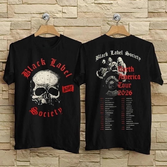 LOVETEE Classic Black Label Society Tour 2026 Unisex T-Shirt, Navy S