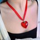 thumbnail image 1 of Collar con colgante de cera ajustable con cadena de clavícula y personalidad de chica sexy con sentido del amor simple de alta gama de Europa y Estados Unidos, 1 of 6