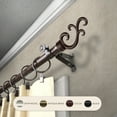 thumbnail image 5 of InStyleDesign  Sway Adjustable Curtain Rod Antique Brass 18 to 28 inches Brass Finish, 5 of 5
