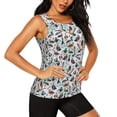 thumbnail image 2 of Balery Mallard Ducks Wild Birds1 Camiseta sin mangas estampada ligera para mujer, tops de entrenamiento sin mangas, camisetas de yoga transpirables de secado rápido.-X-Large, 2 of 7