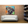 thumbnail image 5 of Epic Art 'Painted Dachshund II' by Carolee Vitaletti, Acrylic Glass Wall Art, 36"x36", 5 of 7