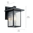 thumbnail image 4 of Kichler 49925 Capanna 13" Tall Outdoor Wall Sconce, 4 of 5