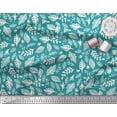 thumbnail image 3 of Soimoi Green Cotton Duck Fabric Tropical Leaves Printed Fabric 1 Yard 42 Inch Wide, 3 of 3