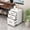 White, variant on NEWSENDY Lockable 3-drawer mobile filing cabinet - Office and home use privacy item storage cabinet