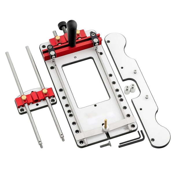 Localizador De Carpintería Ajustable Máquina De Grabado Precisa Localizador De Máquina De Grabado Portátil Localizador De Punzonado A Prueba De Herrumbre Localizador De Posicionador De Carpintería matsuzay TO002924-00