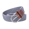thumbnail image 2 of Eoperou Unisex Belt Handmade Braided Wear-resistant Pin Buckle Twill Waist Belt for Daily Wear, 2 of 8