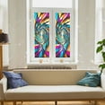 thumbnail image 4 of 89Bloom 17.7 x39.4 Inches Decorative Infinity Prism Stained Glass Window Film, Window Film for Glass Door Heat Control Anti UV, 4 of 8