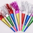 thumbnail image 3 of 30PCS Party Blowout Metallic Fringed Party Noisemaker Party Whistle Party Favor, 3 of 10