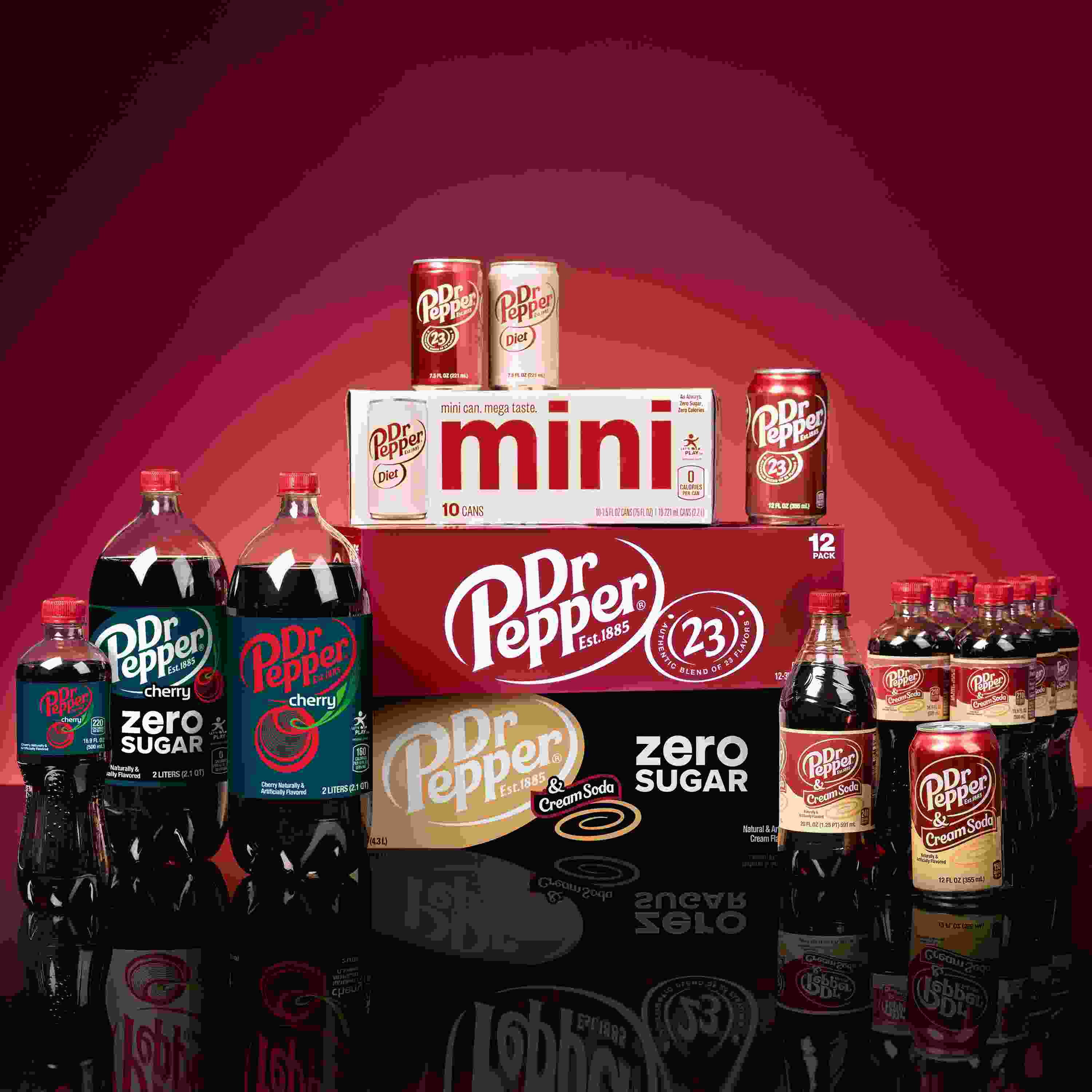 Dr Pepper Soda 12 oz Cans - 24 pk (Pack of 2)
