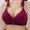 Wine WEM, variant on YLOMAY T-Shirt Bra Underwear Womens Adjustable Straps Lace No Underwire Bras Solid Color Breathable Brassiere Loose Everyday Wear Beige 40/90BC