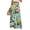 Green, variant on Pants for Women Drawstring Wide Leg Floral Print Bottoms High Waist Side Split Hemed Trousers Casual Loose Pants,Green (XXL)