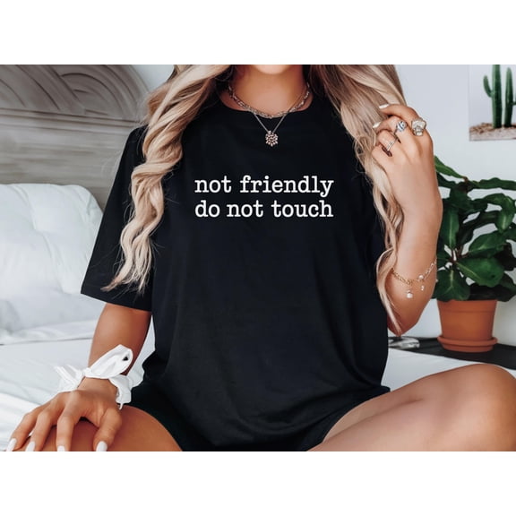 BandRole Not Friendly Do Not Touch Shirt, Humor Shirt, Humor Shirt, Trendy Shirt, Sarcastic Shirt,