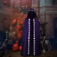 thumbnail image 2 of Capa con capucha de Halloween Capa unisex Hombres Mujeres Capa larga Vestido de lujo Disfraces de cosplay de rol Prendas de vestir, 2 of 8