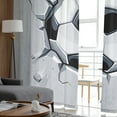 thumbnail image 4 of Football Shot Sport Chiffon Sheer Curtains For Living Room Bedroom Kitchen ration Window Voiles Organza Tulle Curtain, 4 of 7
