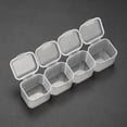 thumbnail image 1 of Caja de plástico transparente de 4 rejillas, organizador de cajas de almacenamiento de joyas con cuentas para píldoras Ygjytge Cuidado Belleza, 1 of 4