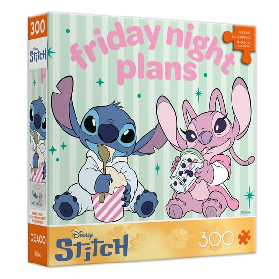 Ceaco Disney Friday Night Plans 300-PC Interlocking Jigsaw Puzzle for Adults Ages 14