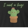 thumbnail image 2 of 9 Crowns Tees Unisex Catus Need Hug Funny T-shirt (Unisex Black, 2XL), 2 of 3